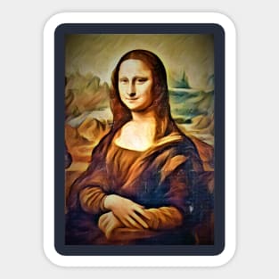 Mona Lisa, windel Sticker